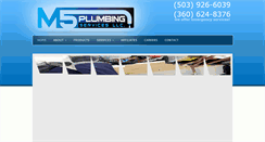 Desktop Screenshot of m5plumbing.com